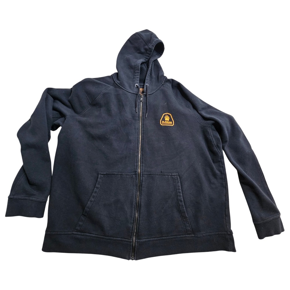 Alaskan Hardgear Hoodie Men 3XL Black Full Zip Bear Paw Logo 22906 *